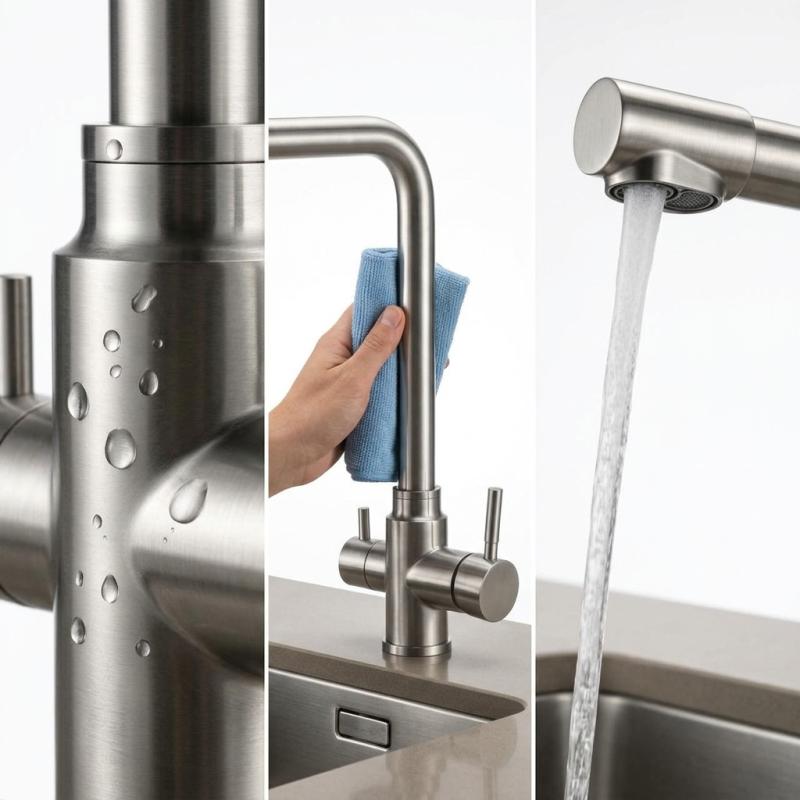 Aquanello Limpia RVS 3-weg Keukenkraan met  Gefilterd Water SS-1600-LP